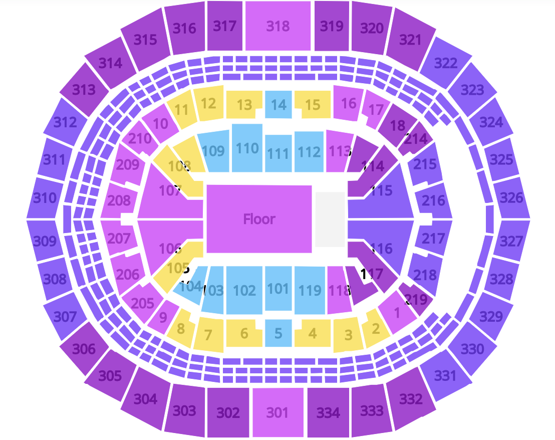 crypto.com arena concert seating chart